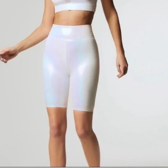 Carbon38 Shorts Carbon38 Luminous Pearl Bike Shorts Nwt Size
